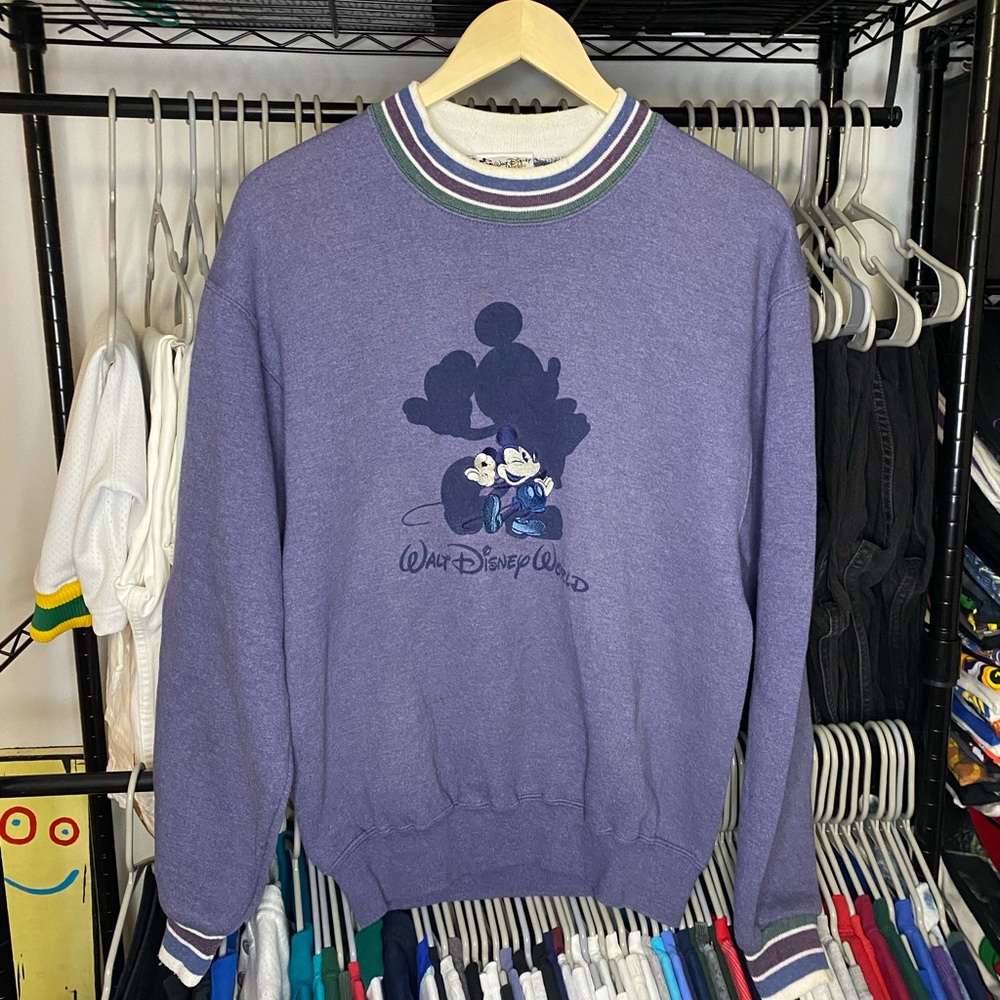 Vintage 90s Disney Mickey Mouse Embroidered Sweatshirt